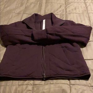 Lululemon Purple Reversible Quilted Bomber Jacket